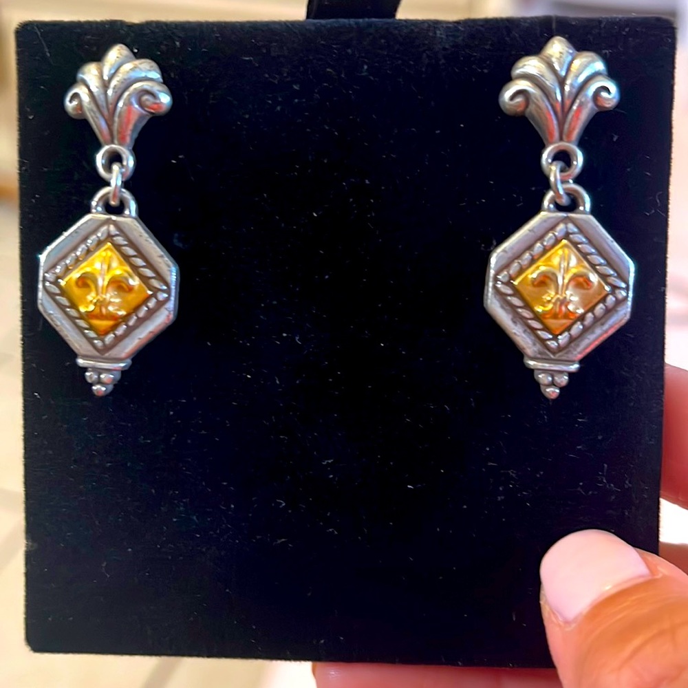 Brighton two tone earrings